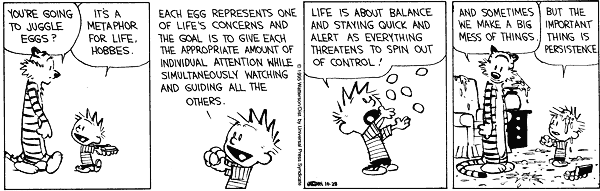One of my faves from Calvin and Hobbes, by Bill Watterson